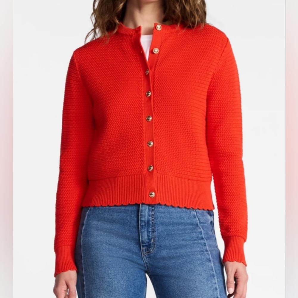 Time and Tru Women's XS (0-2) Textured Knit Cardigan Sweater w/Long Sleeves NWT